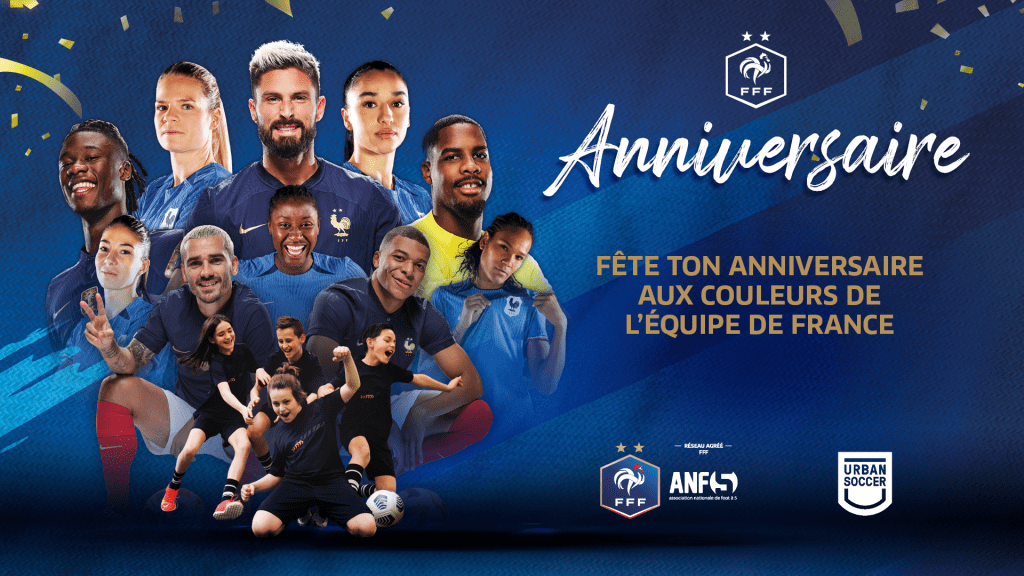 crossmédia anniversaire FFF Équipe de France kids