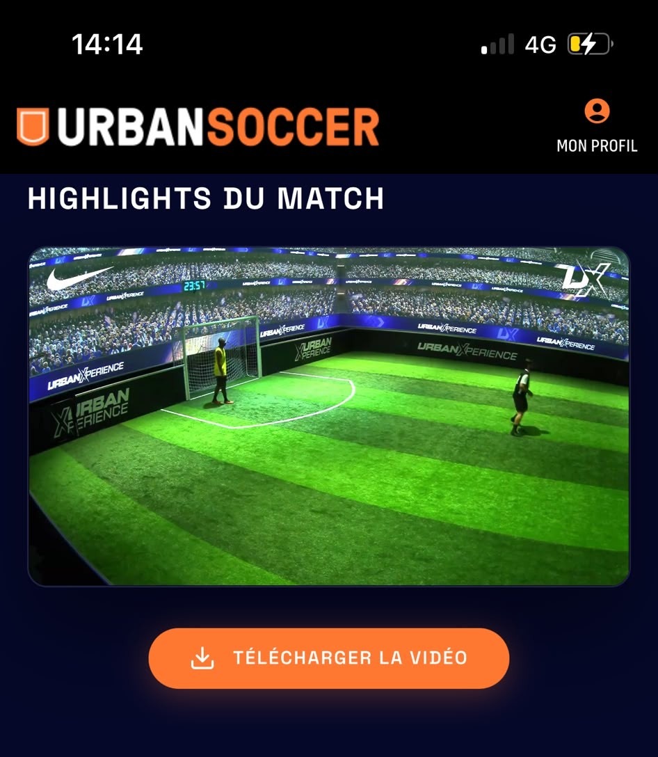 Interface MyUrban replays et carte joueur animée